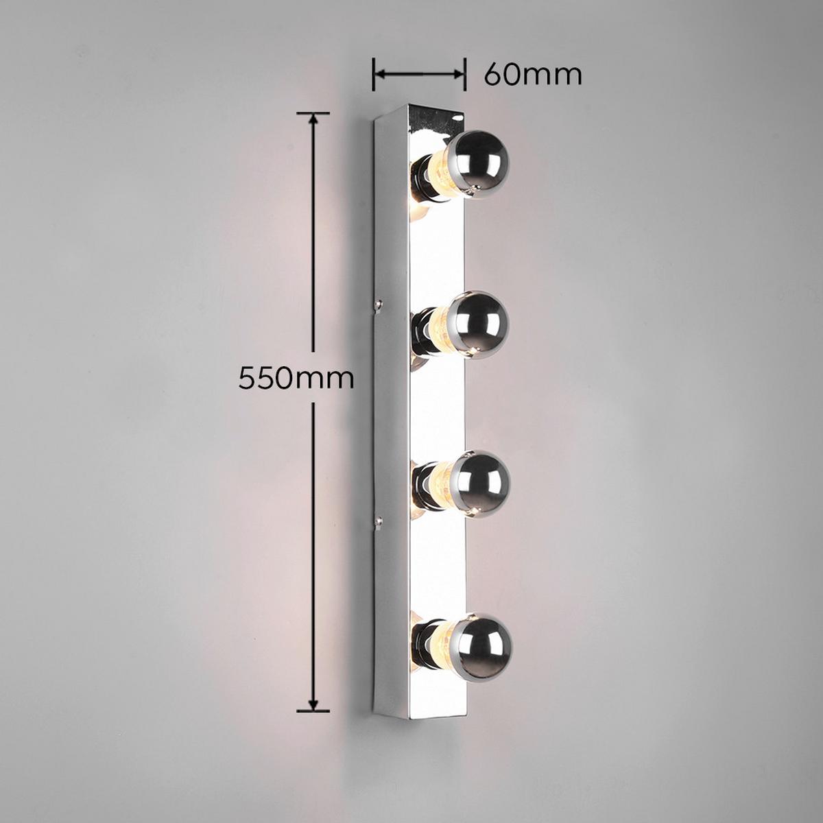 Wandleuchte Theatro in Chromfarben max. 10 Watt - Chromfarben, Basics, Metall (6/55/8,5cm) - Trio Leuchten