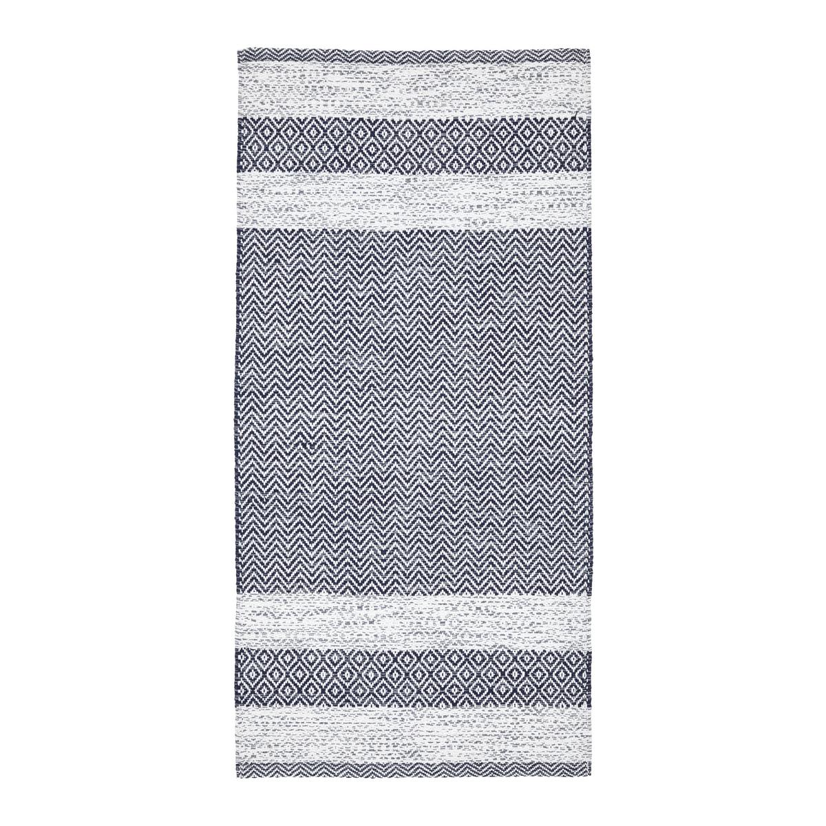 Ročno Tkana Preproga Elisa - temno siva/bela, Moderno, tekstil (80/150cm) - Modern Living