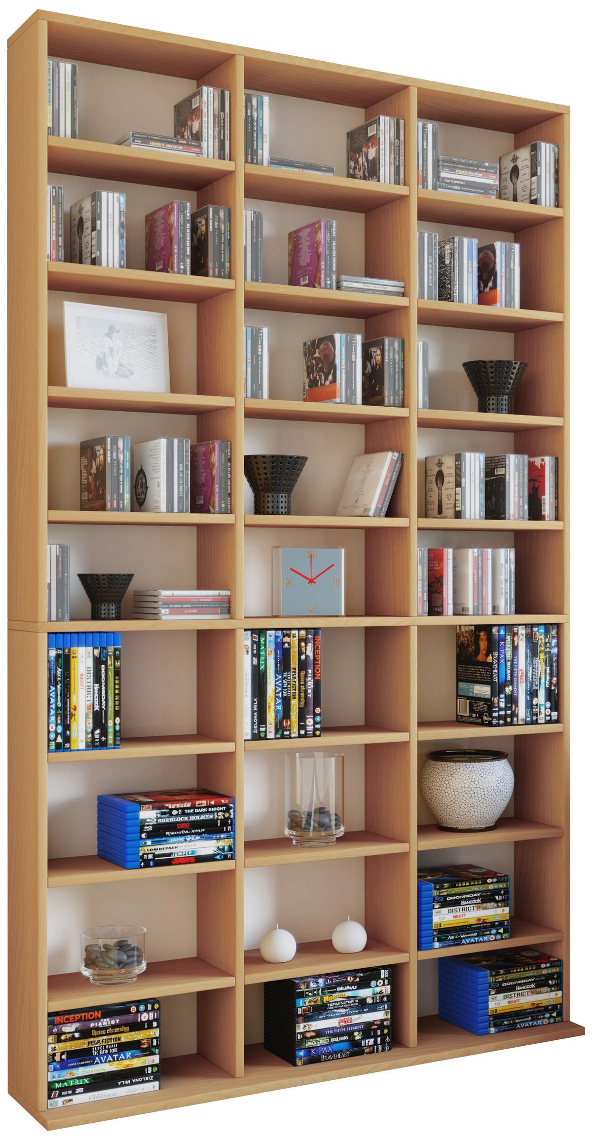 Standregal Megosa Maxi Buchefarben - Buchefarben, KONVENTIONELL, Holzwerkstoff (102/183/18 (23)cm) - MID.YOU