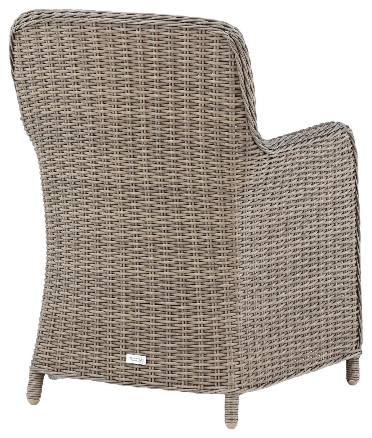 GARTENSTUHL-SET WEMBLEY - Braun, KONVENTIONELL, Kunststoff/Textil (62/94/66cm) - Gardenson