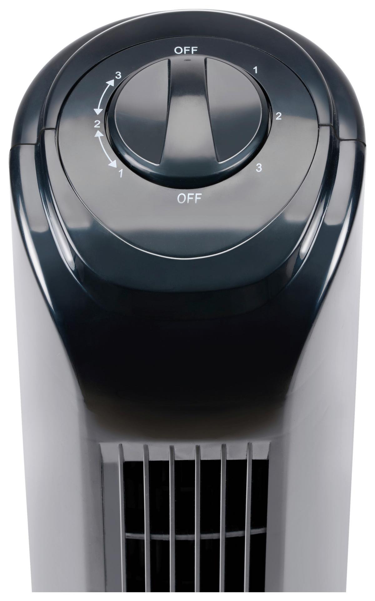 Turmventilator Fan Tower Schwarz max. 45 Watt - Schwarz, MODERN, Kunststoff (22/22/81cm)
