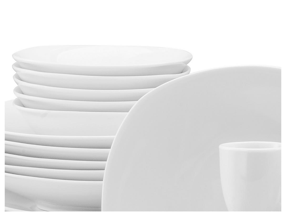 Kombinirani Servis Square, 62-Delni - bela, Trend, keramika - Creatable