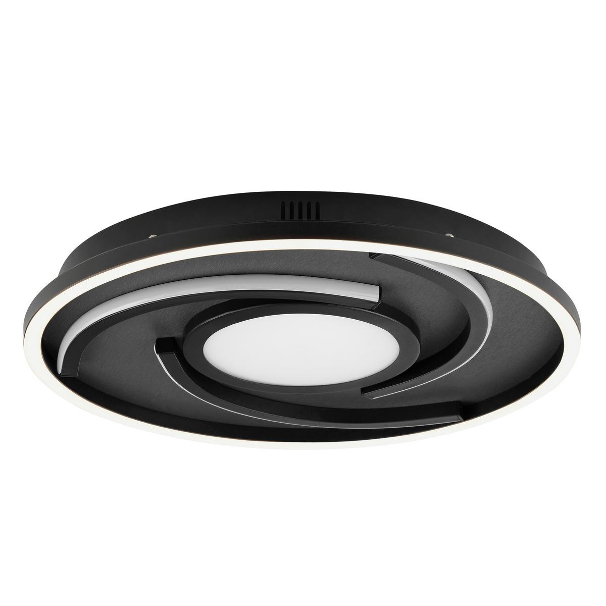 LAMPA SUFITOWA LED G81197/76 HARDY - czarny, Design, tworzywo sztuczne/metal (35/4,8cm) - Brilliant