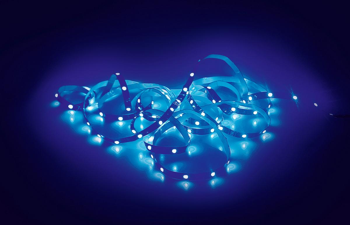 LED-Spot Easymaxx LED-Streifen diverse Farben max. 2,5 Watt - Blau/Gelb, Kunststoff (450cm)