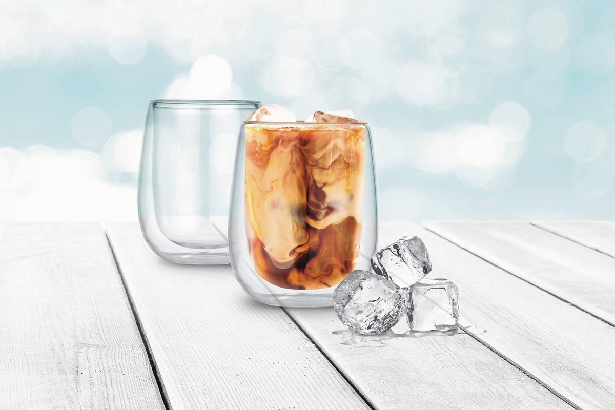 KOMPLET SZKŁA STOŁOWEGO 05872 - przezroczysty, Basics, szkło (9,5/8,5/11,1cm)