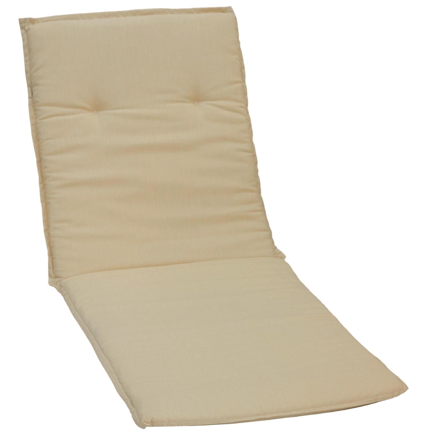 Liegenauflage Takume ca. 191x58 cm Beige - Beige, Basics, Textil (191/58/8cm) - Gardenson
