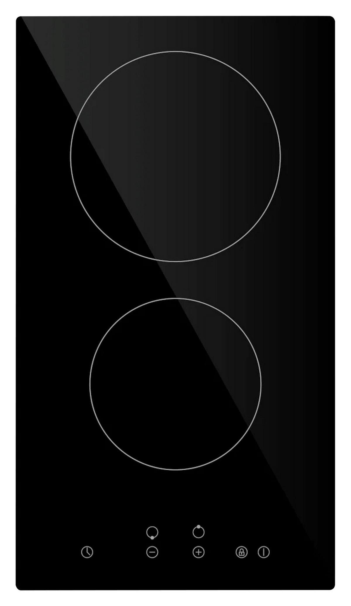 Glaskeramikkochfeld EB-GK-2TCG Schwarz - MODERN, Glas (29/5,1/52cm) - PKM