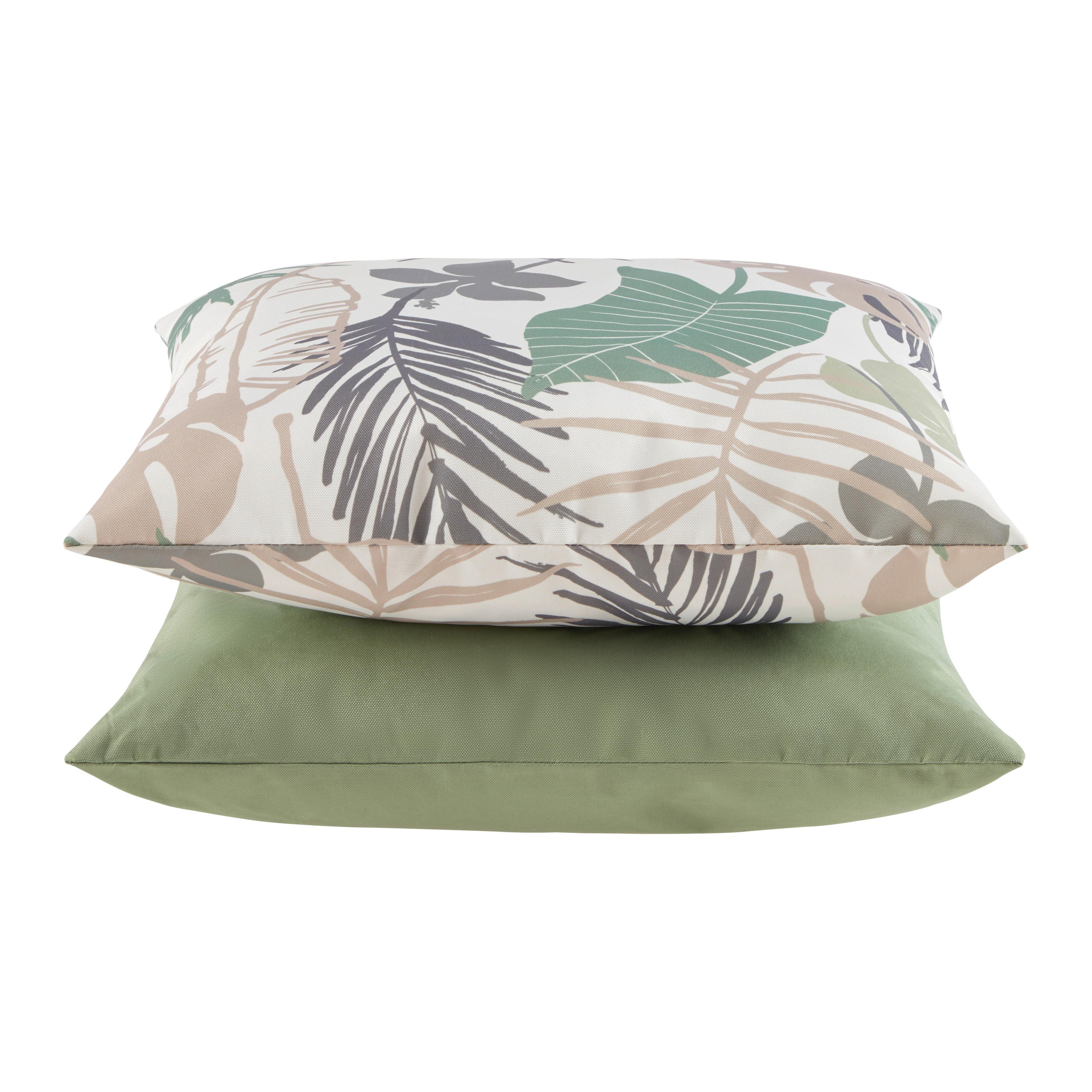 Coussin outdoor Grün ca. 45x45cm - Grün, Konventionell, Textil (45/45cm) - Mömax