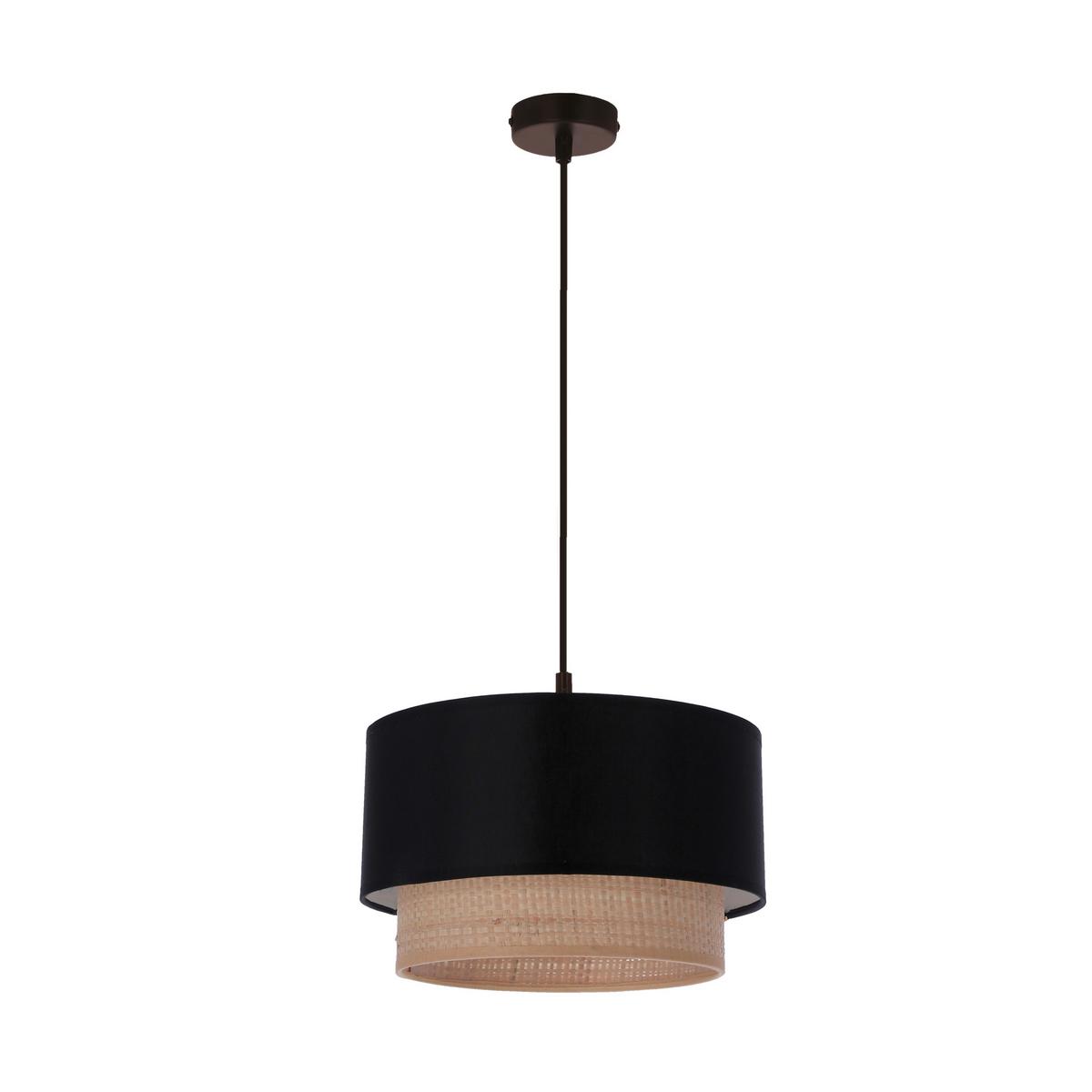 Viseća Svjetiljka Sferia - bež/crna, Konvencionalno, metal/tekstil (25/25/115cm)