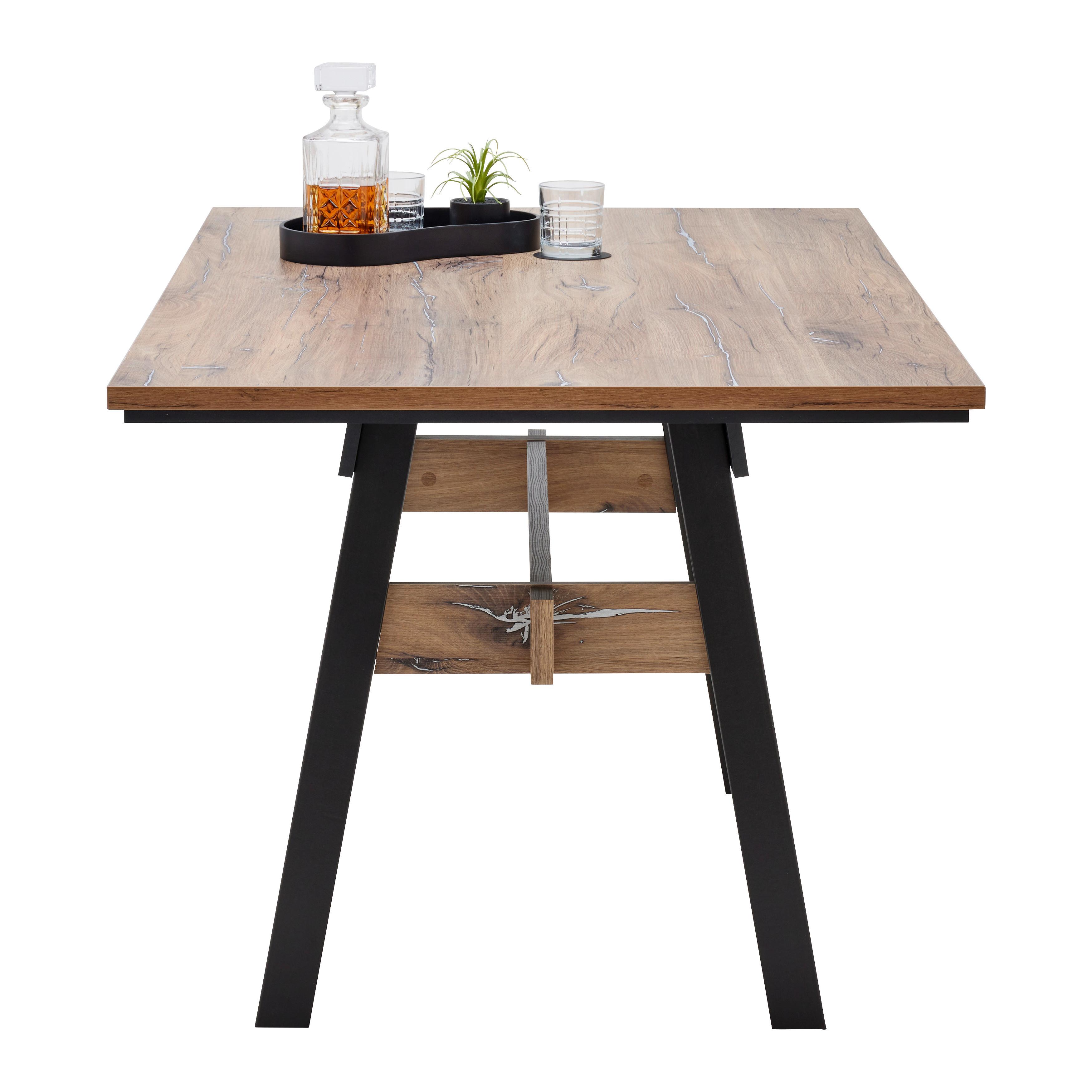 Esstisch Portofino in Evoke Eiche - Anthrazit, Basics, Holzwerkstoff (160/90/76cm) - Mömax