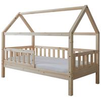 Hausbett Kay ca. 80x160 cm Kiefer Natur - Naturfarben, MODERN, Holz/Textil (80/160cm) - MID.YOU