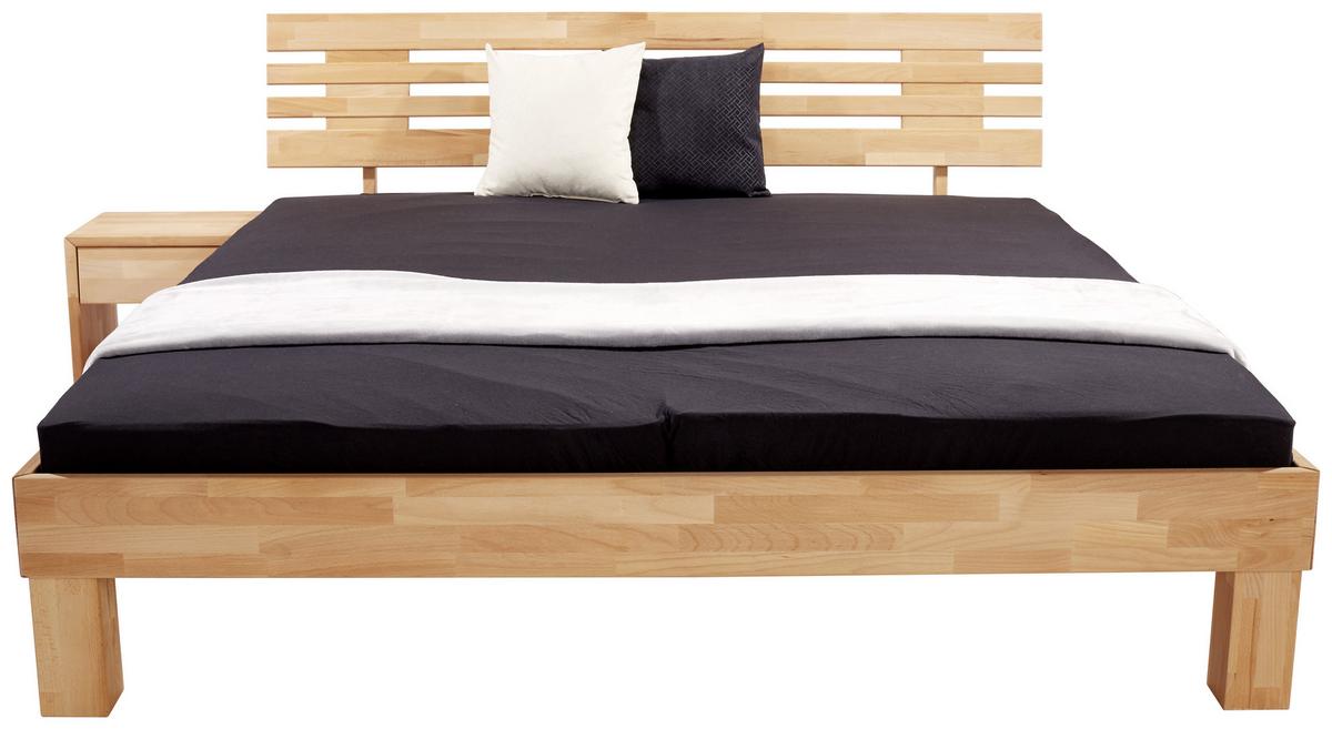 Postelja Elisabeth, Masivno, 180x200 - bukev (jedrovina), Konvencionalno, les (180/200cm)