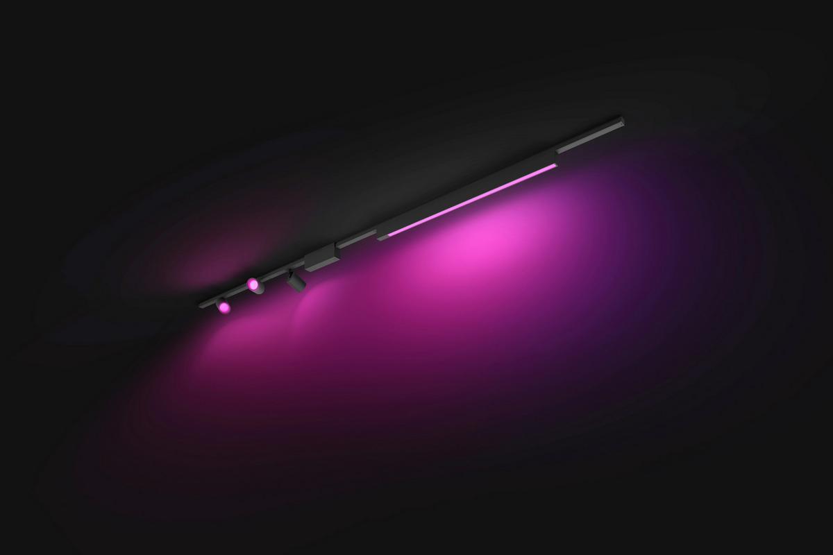 SYSTEM SZYNOWY 40780000 PERIFO PHILIPS - czarny, Basics, metal (12.8/2.6/271.5cm) - Philips HUE