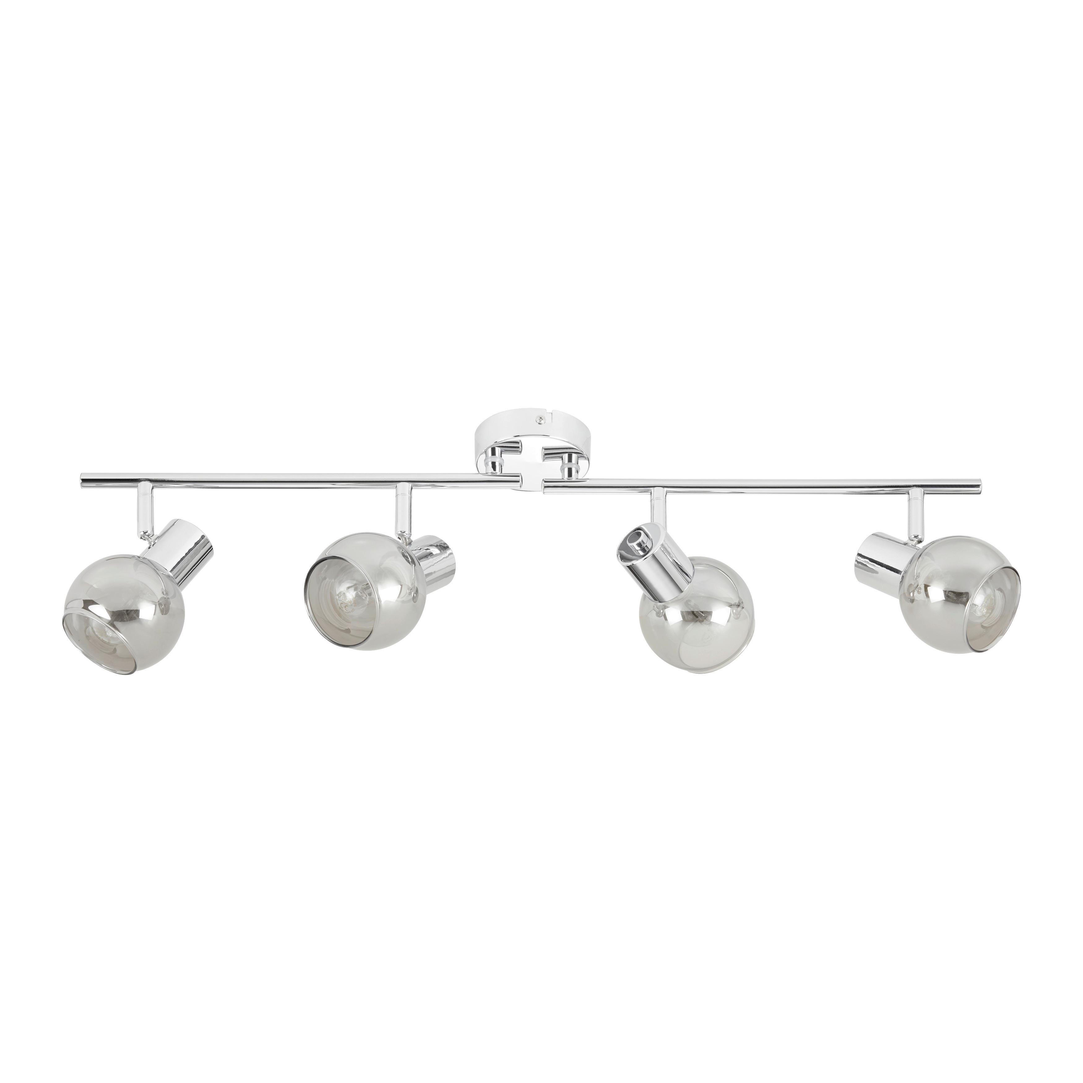 Deckenleuchte Rolli Max. 40 Watt - Grau, Lifestyle, Glas/Metall (70cm) - Premium Living