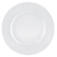 Plitvi Krožnik Carolin - prozorna, Romantika, steklo (28/2cm) - ZANDIARA