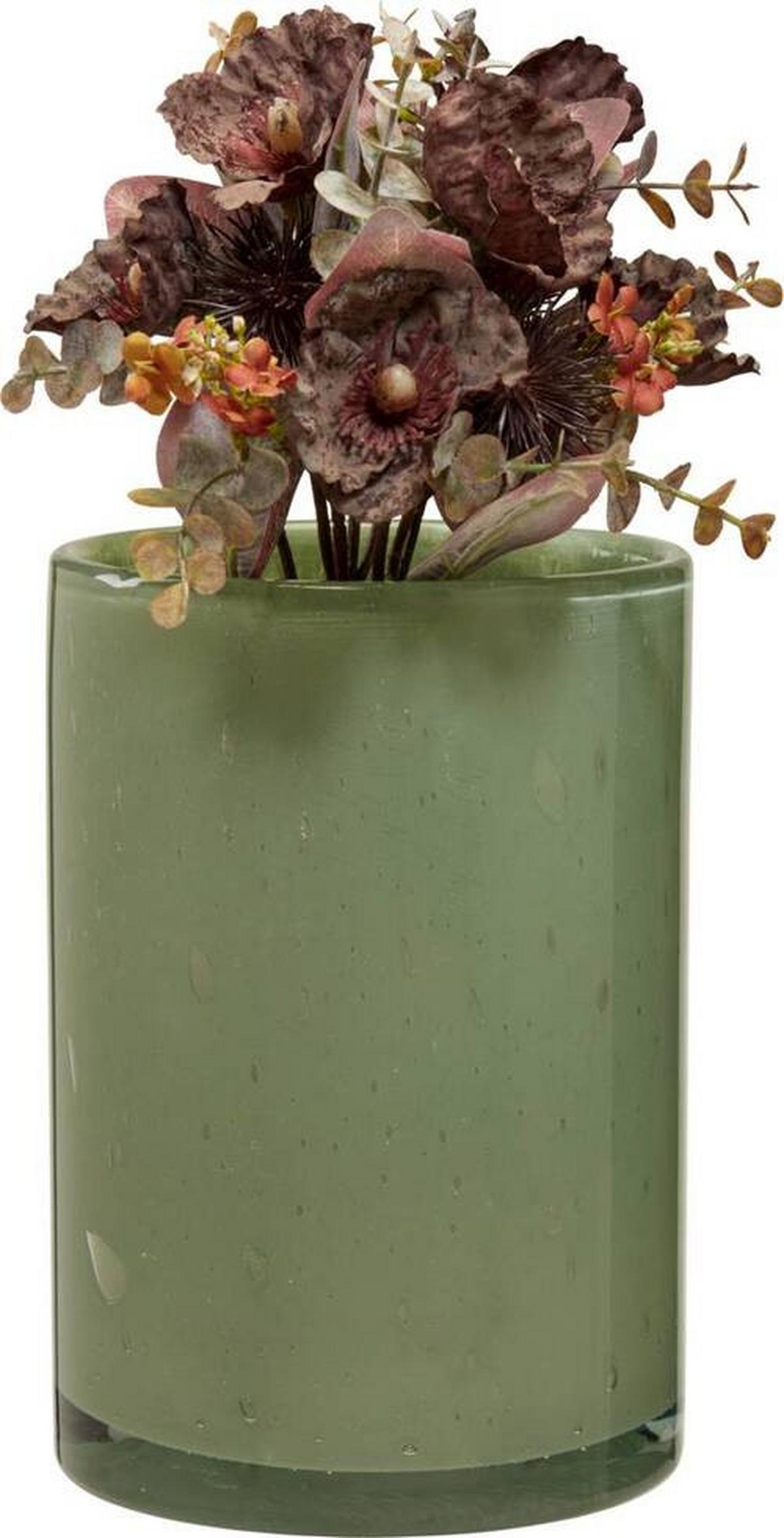 Vază decorativă Estelle - verde, Basics, sticlă (17/23cm) - Modern Living