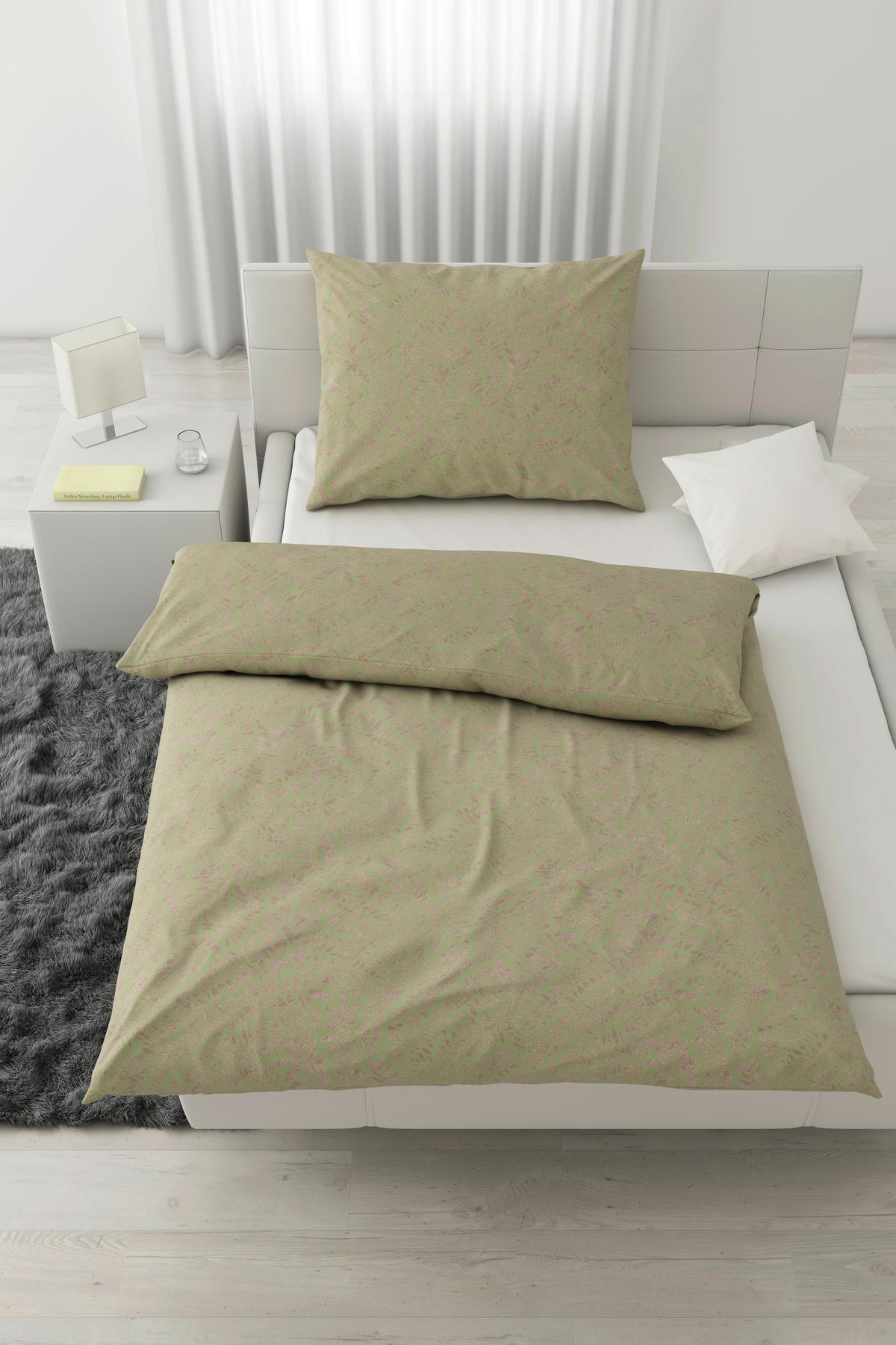 Ágyneműhuzat-garnitúra Lorita - zöld, textil (140/200cm) - Modern Living