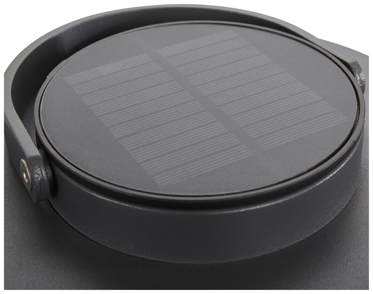 LAMPA SOLARNA LUMIN -EXKLUSIV- - kolor naturalny/ciemnoszary, Design, tworzywo sztuczne/metal (21,5/45/21,5cm) - Ambia Garden