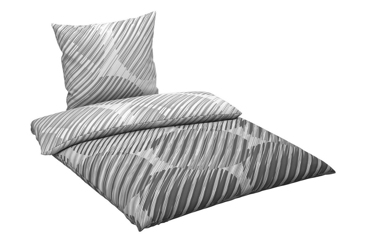 POŚCIEL BARI - szary, tkanina (155/220cm) - Novel