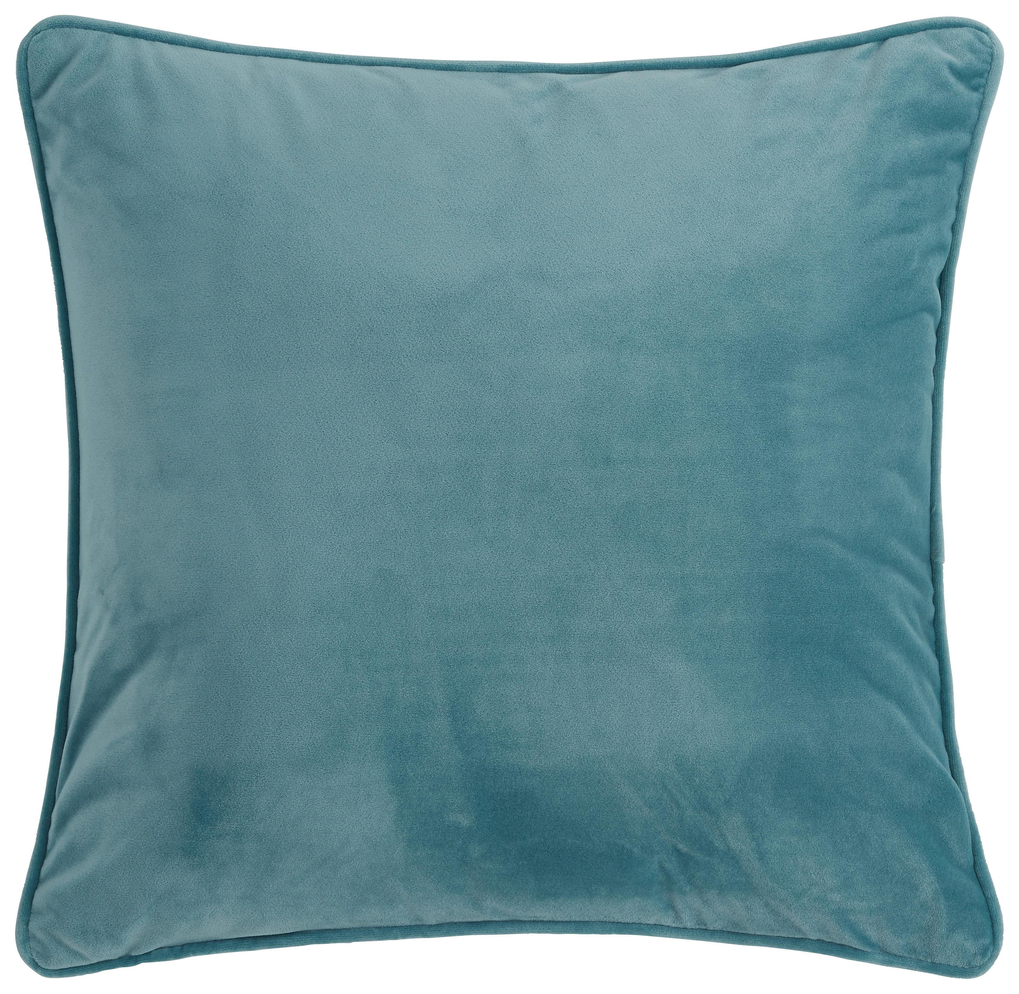 Zierkissen Viola in Blau ca. 45x45cm - Blau, Textil (45/45cm) - Premium Living