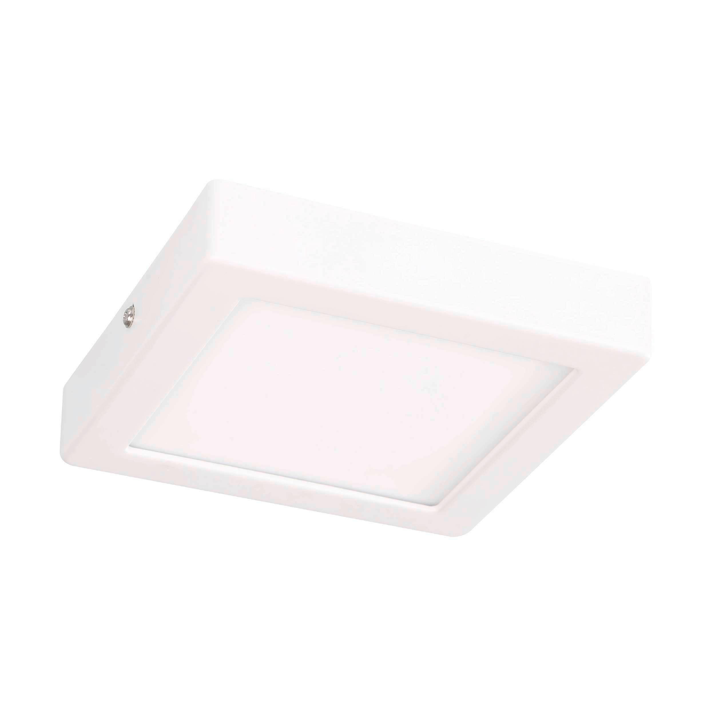 Aufbauleuchte 75604 Idun Weiss - Weiss, Basics, Kunststoff/Metall (17/17/3cm) - Eglo