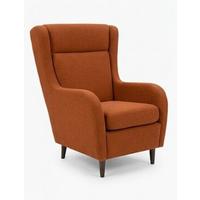 Füles Fotel Gepetto - rozsdavörös, Konventionell, faalapú anyag/textil (77/100/86cm)