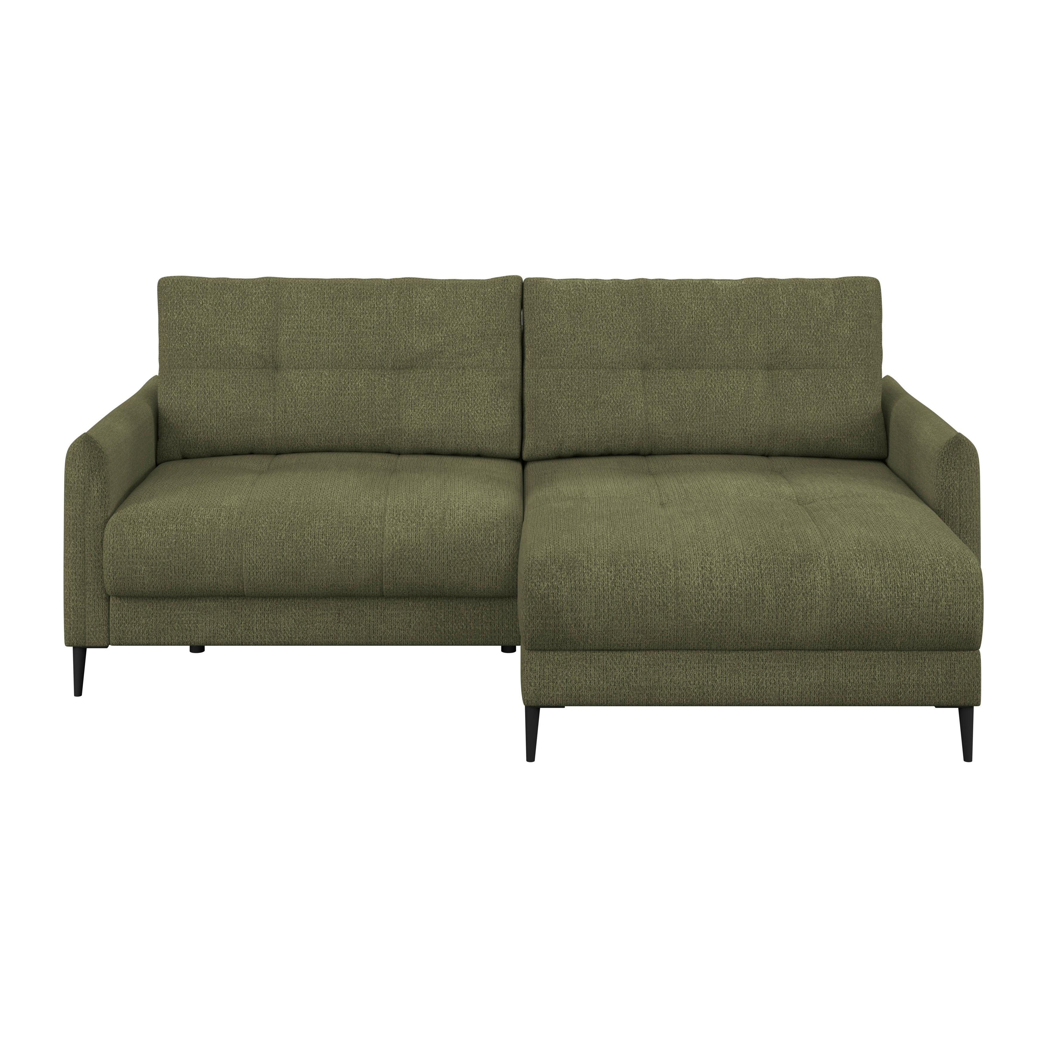 Kutna Garnitura Polis - zelena/crna, Trend, tekstil/metal (221/142cm) - Ondega