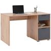 Masă de scris PALERMO 2 - stejar Artisan/antracit, Trend, material pe bază de lemn (120/73,5/60cm) - Modern Living
