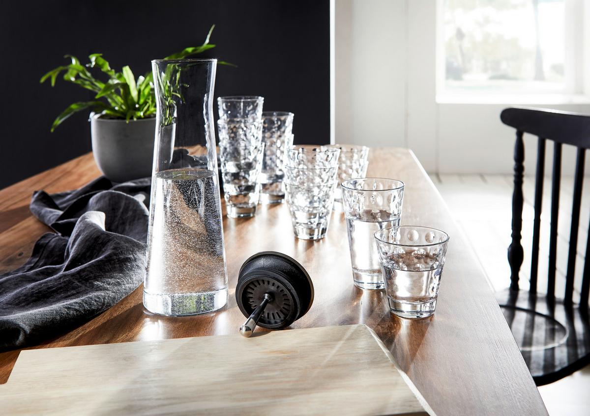 KOMPLET SZKŁA STOŁOWEGO 012855 - przezroczysty, Basics, szkło - Leonardo