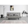 CANAPÉ-LIT SUN -BASED- - gris/noir, MODERN, textile/bois (190/83/93cm) - Based