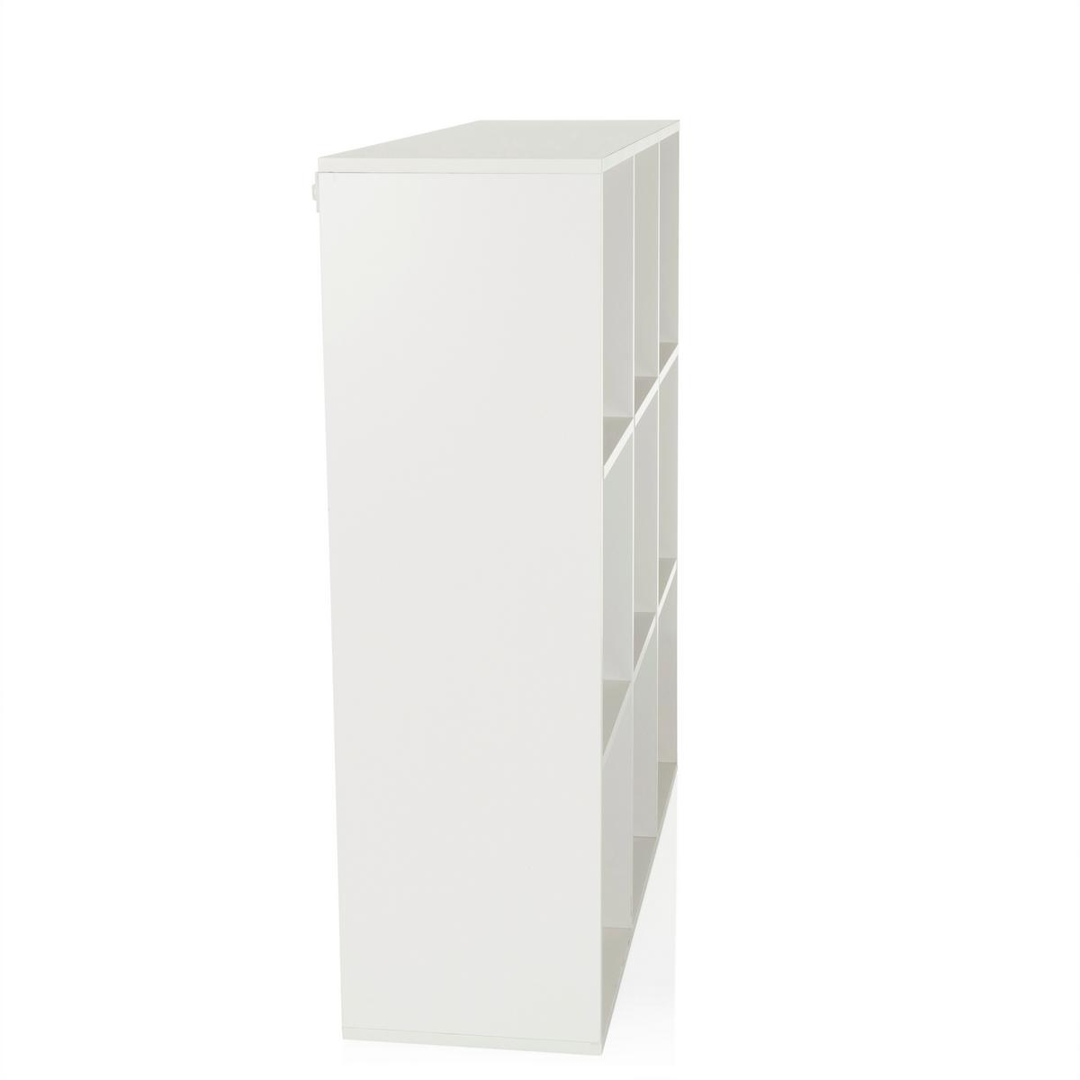 Regal Bjorke, Bela - bela, Moderno, leseni material (97,5/100/30cm) - MID.YOU