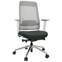 Pisarniški Stol Chiaro T2 White, Črna, Siva - siva/črna, Moderno, kovina/umetna masa (67/118/63cm) - MID.YOU