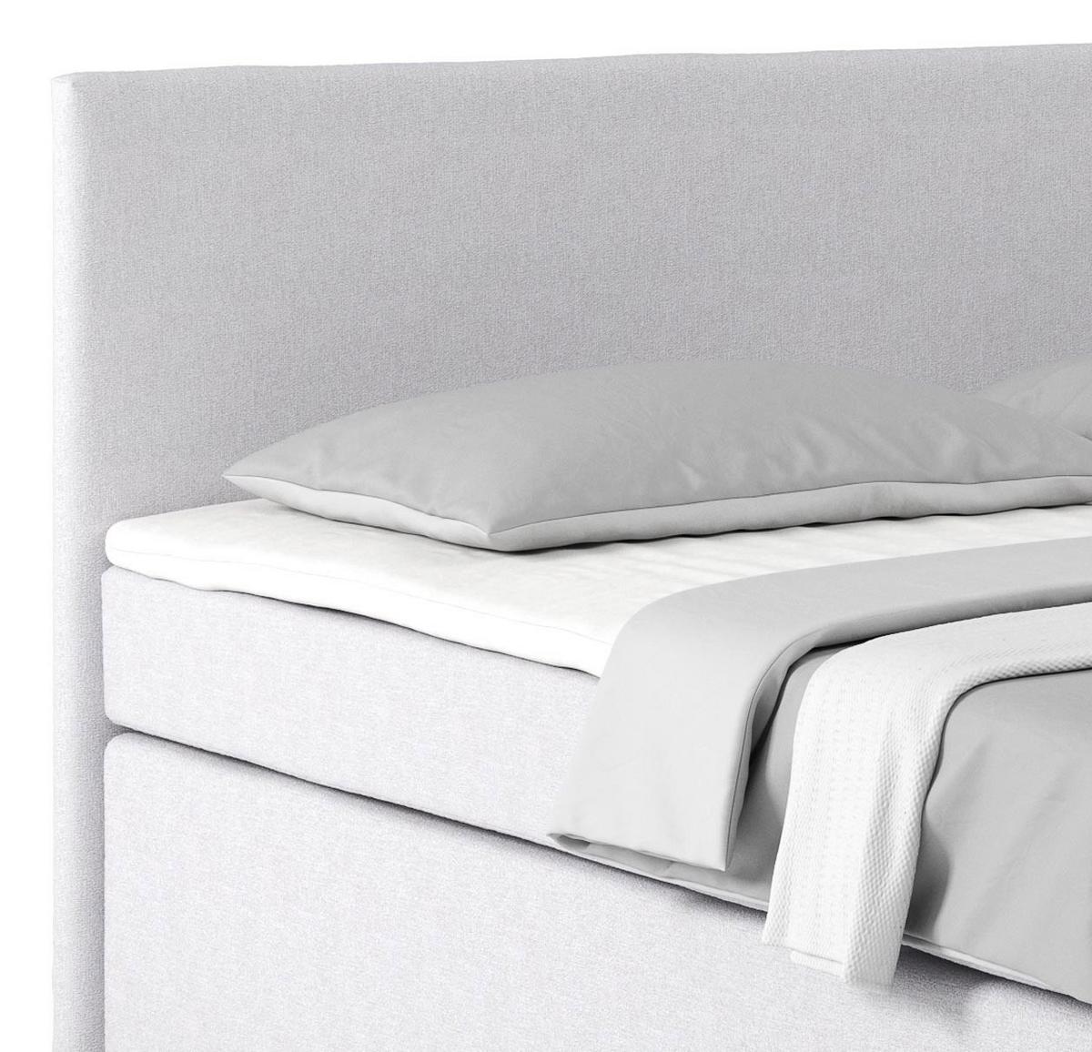 Boxspring Krevet Nero - boje kroma/boje šampanjca, Konvencionalno, tekstil/metal (180/200cm) - Best Price