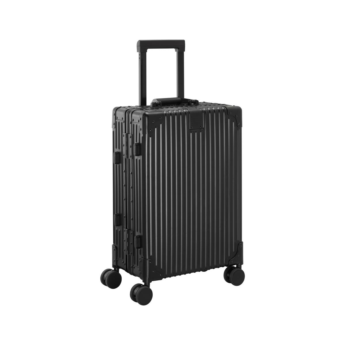 Reisekoffer Dubai Schwarz - Schwarz, KONVENTIONELL, Metall (56/36/22cm) - Mömax