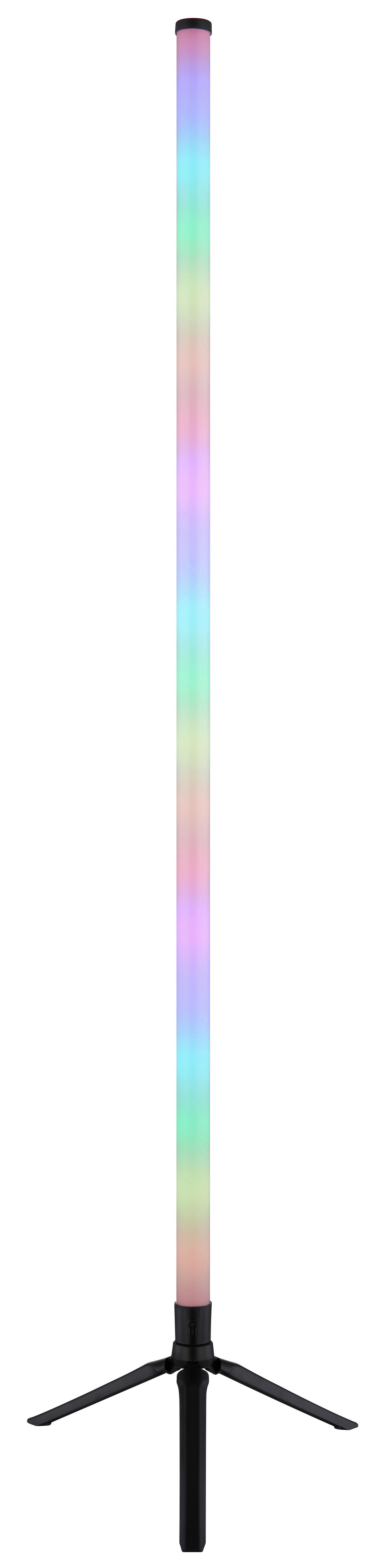 LED Állólámpa Farbi - fekete/opál, Konventionell, műanyag (37/113cm) - Mömax