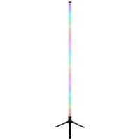 LED-Stehleuchte Farbi Opal/Schwarz max. 7 Watt - Opal/Schwarz, KONVENTIONELL, Kunststoff (37/113cm) - Mömax