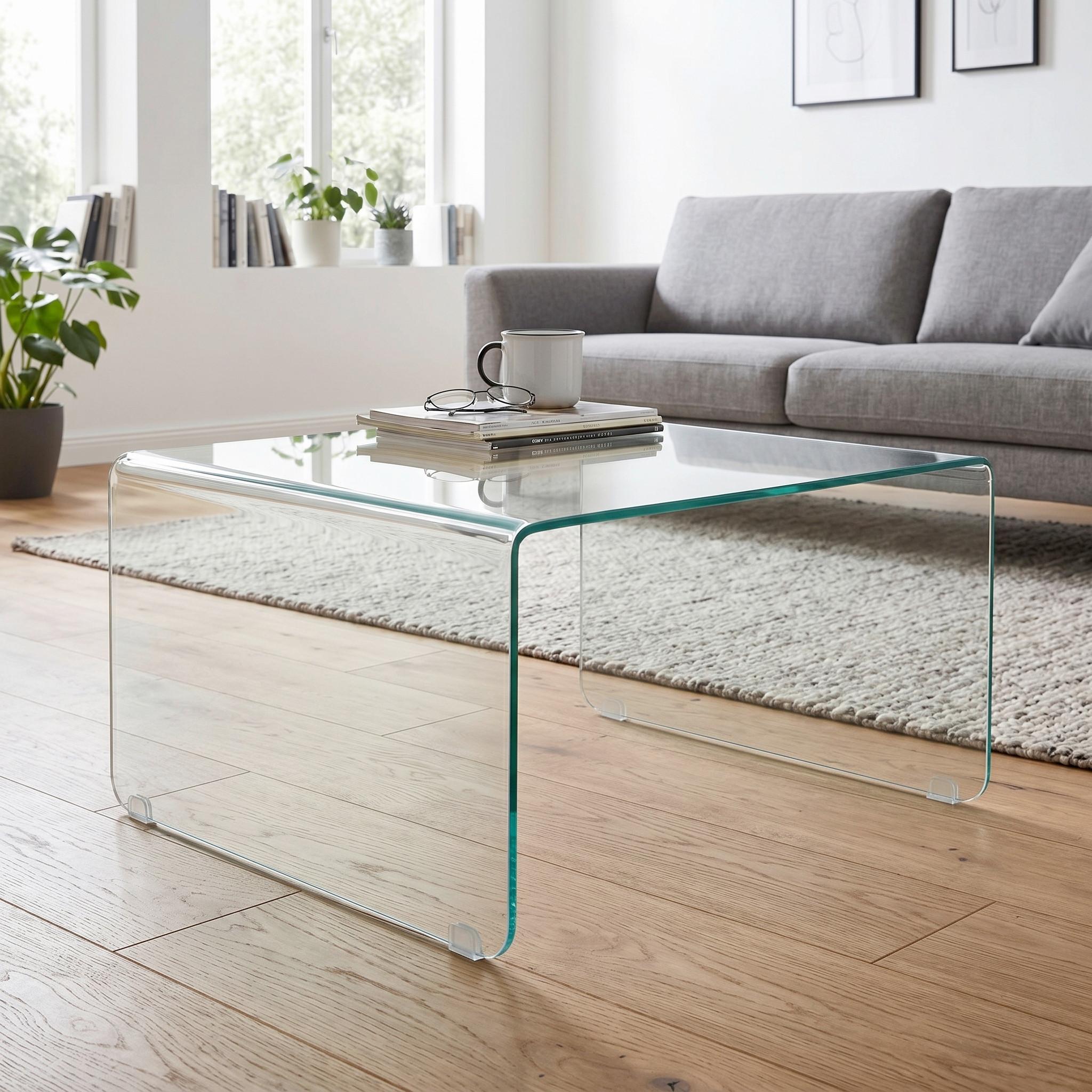 SOFFBORD WING - klar, Modern, glas (70/70/40cm) - Mömax