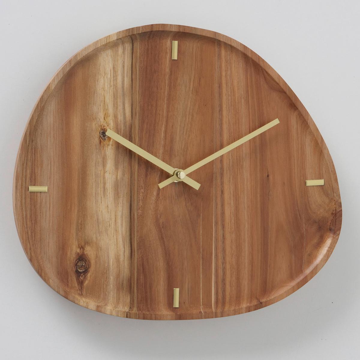 Wanduhr Marron I Naturfarben Ø ca. 30cm - Naturfarben, Basics, Holz (30cm) - Mömax