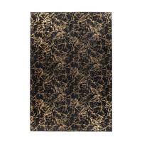 FLACHWEBETEPPICH BIJOU 225 - Goldfarben/Schwarz, Konventionell, Textil (80/150cm) - Kayoom