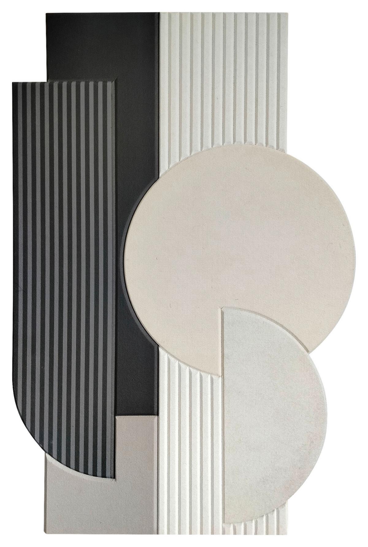 Akustikpaneel Milla Braun/Schwarz/Beige - Beige/Schwarz, Textil (60/90cm) - Mömax