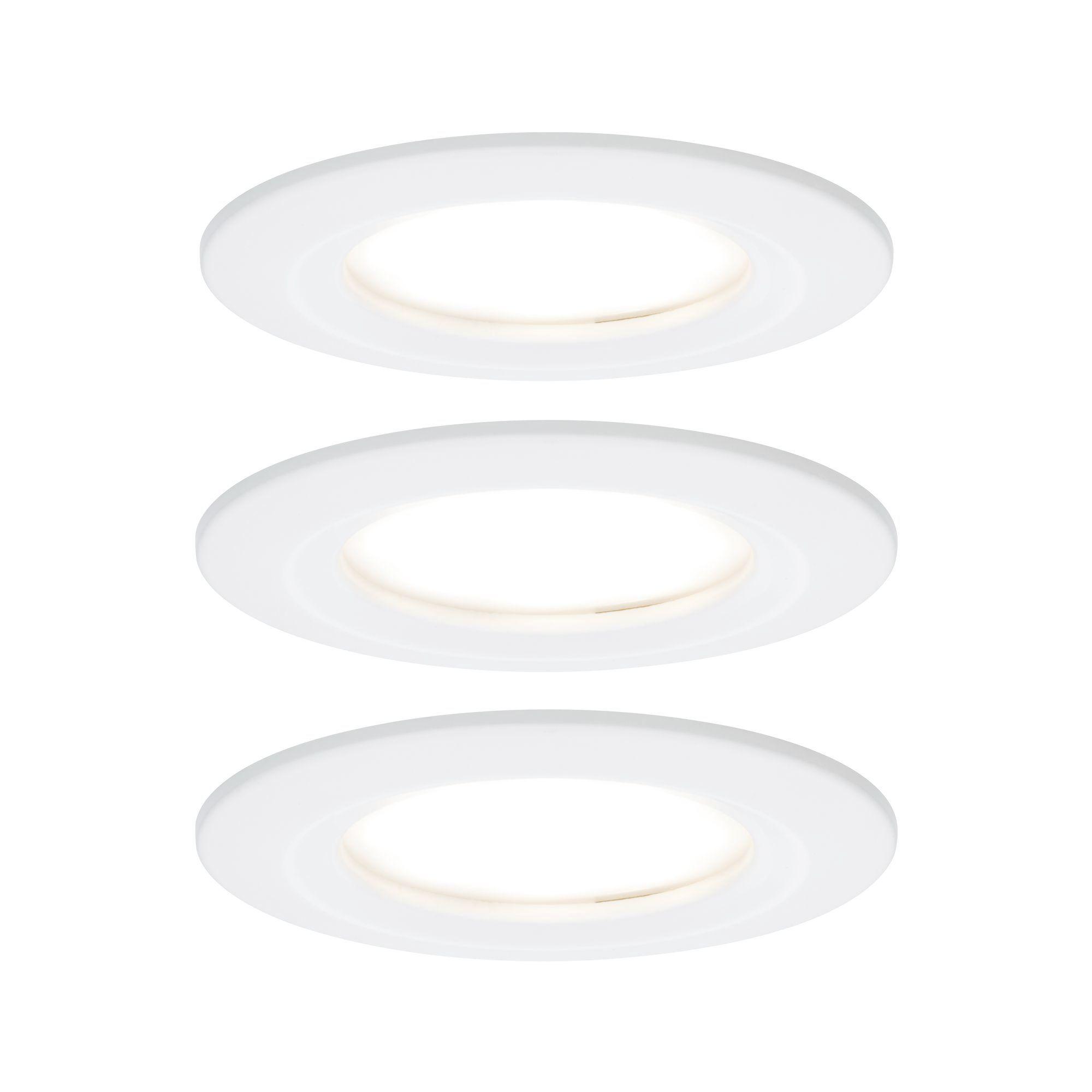 LED-Deckenleuchte Nova max. 3x 6,5 Watt, 3-teilig - Alufarben/Weiß, Basics, Metall (7.8cm) - Paulmann