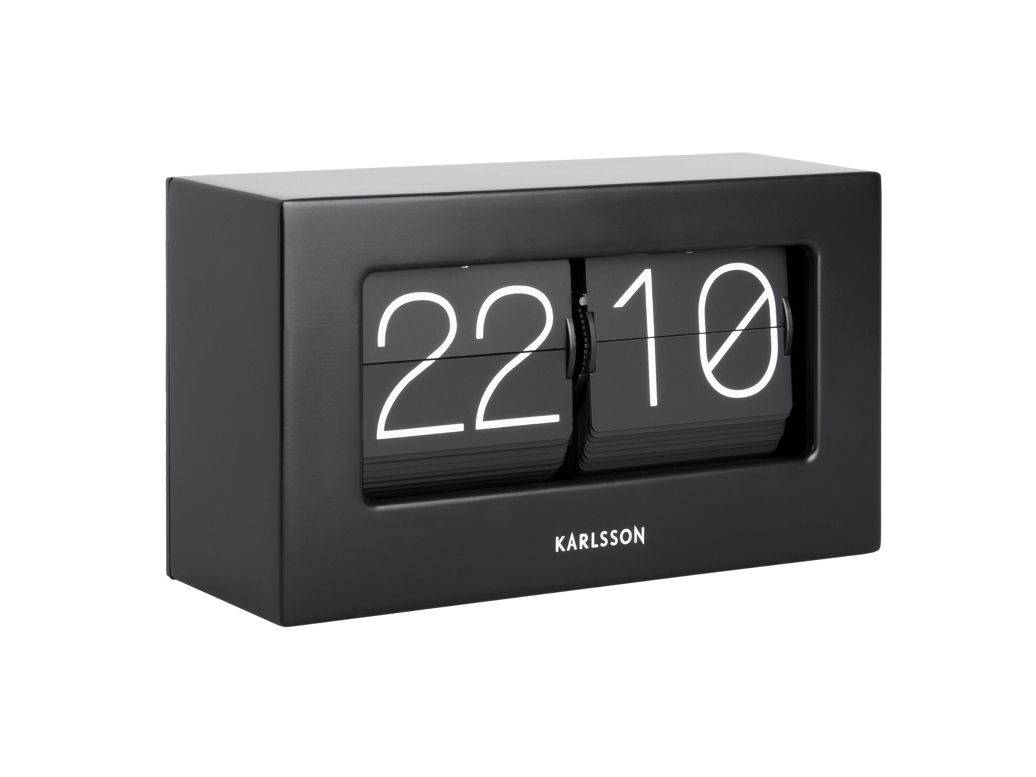 ZEGAR ŚCIENNY KA5620BK - czarny, Konventionell, metal (20,5/11,5/7cm) - Karlsson