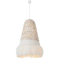 Senčnik Za Svetilko, Ø Ca. 45cm - bela/bež, Trendi, kovina/naravni materiali (45/57cm) - Premium Living