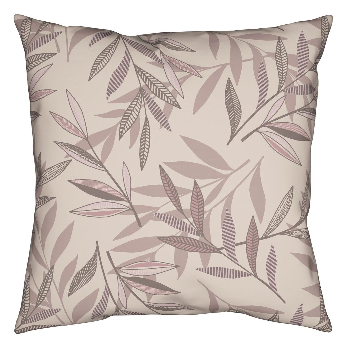 Bettwäsche Stitched Leaves Beige/Mauve ca. 135x200cm - Beige/Mauve, Textil (135/200cm) - Modern Living