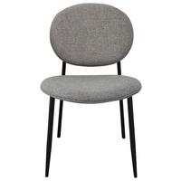 KRZESŁO COMO - czarny/szary, Modern, metal/drewno (52/83/61cm) - MID.YOU