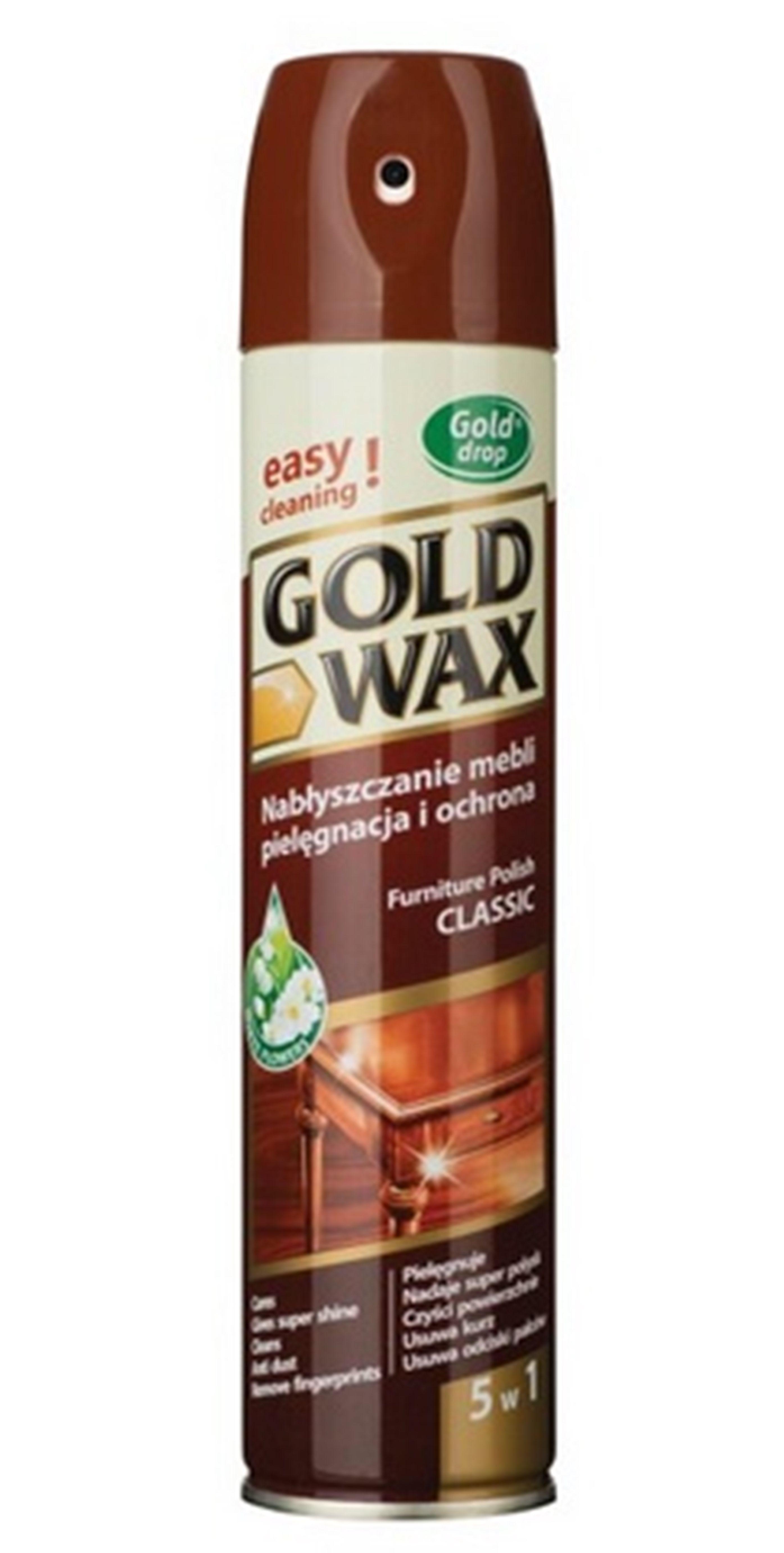 Bútorápoló Gold Wax - Basics, fém (300ml)