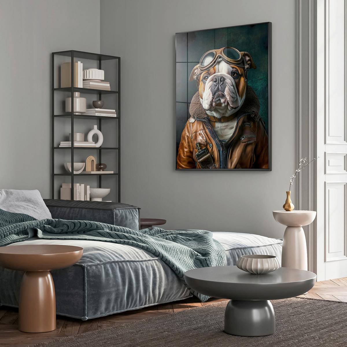 Glasbild Multicolor ca. 80x120cm - Multicolor, Basics, Glas/Holz (80/120cm)