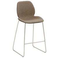 Barhocker My Solo ca. 49x97 cm Schlammfarben - Sandfarben/Schlammfarben, KONVENTIONELL, Textil/Metall (49/97/52cm) - Livetastic