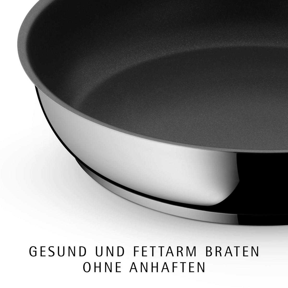 PATELNIA DO SMAŻENIA 0733486021 WMF - czarny, Basics, metal (18/20/7.5cm) - WMF