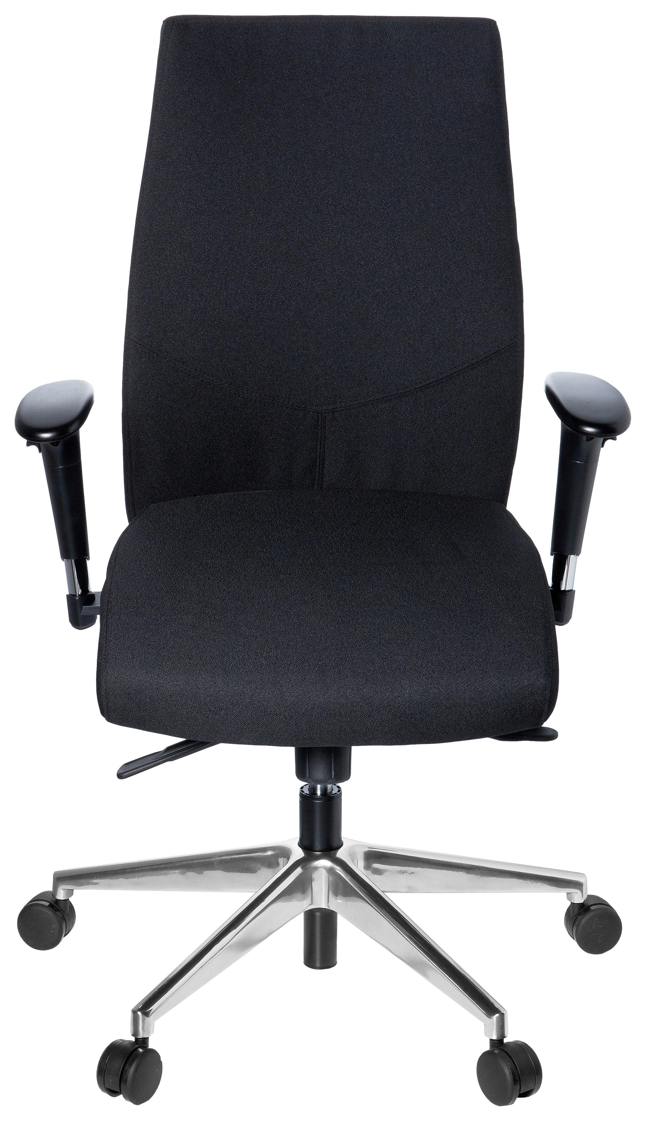 Pisarniški Stol Pro-tec 250, Črna - črna/barve aluminija, Moderno, kovina/umetna masa (57/116/51cm) - MID.YOU
